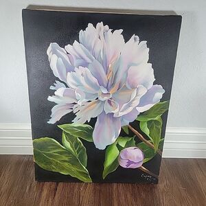Acrylic on Canvas Painting Artist Study "The Peony" Jean Black By Suzanne Foy 09